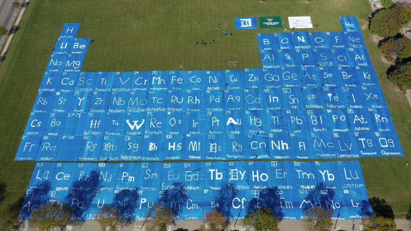 World's Largest Periodic Table at Wayne State University