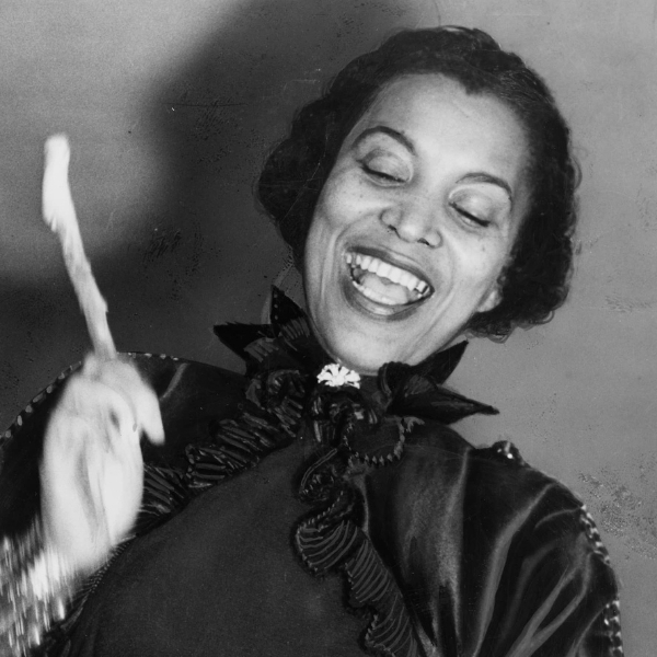Zora Neal Hurston plays the drums with great joy